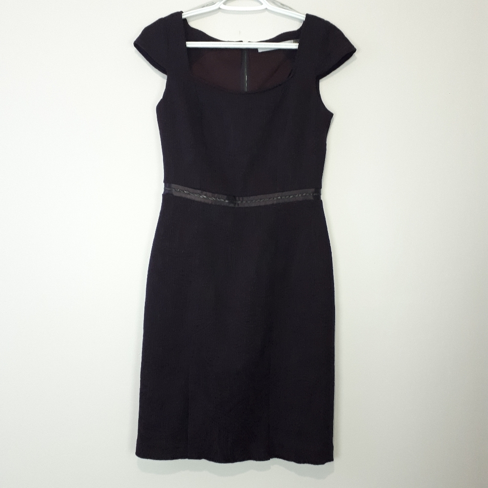 MARC NEW YORK Zippered Waist Plum Sheath Dress
